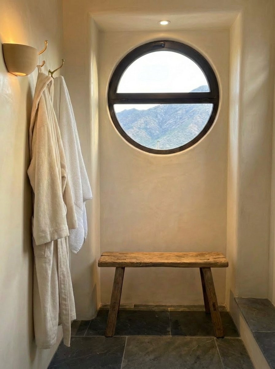 Bathroom at full daylight
